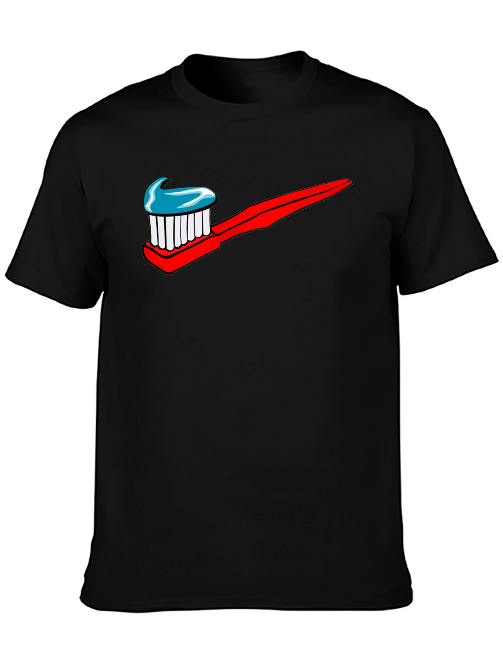 Toothbrush Logo Graphic Print T-Shirt