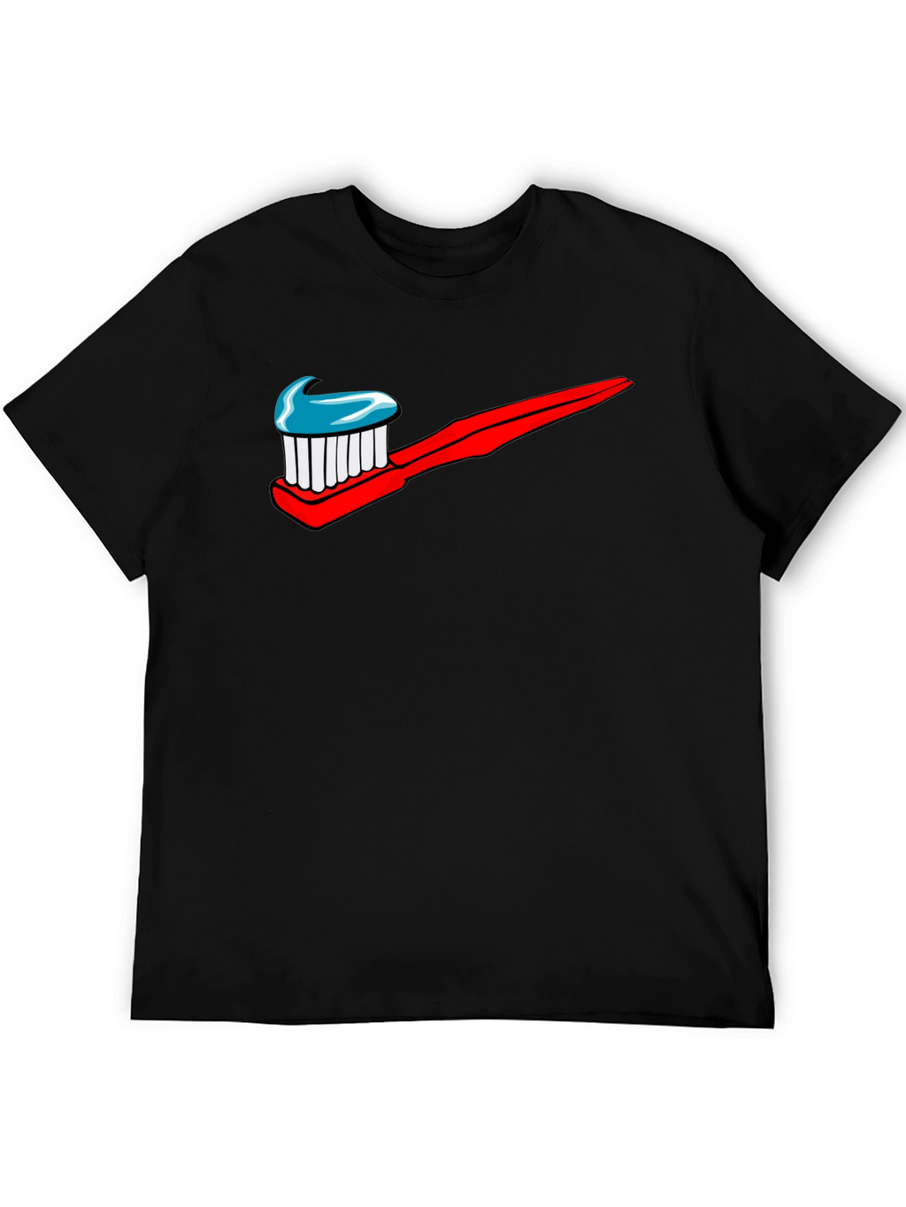Toothbrush Logo Graphic Print T-Shirt