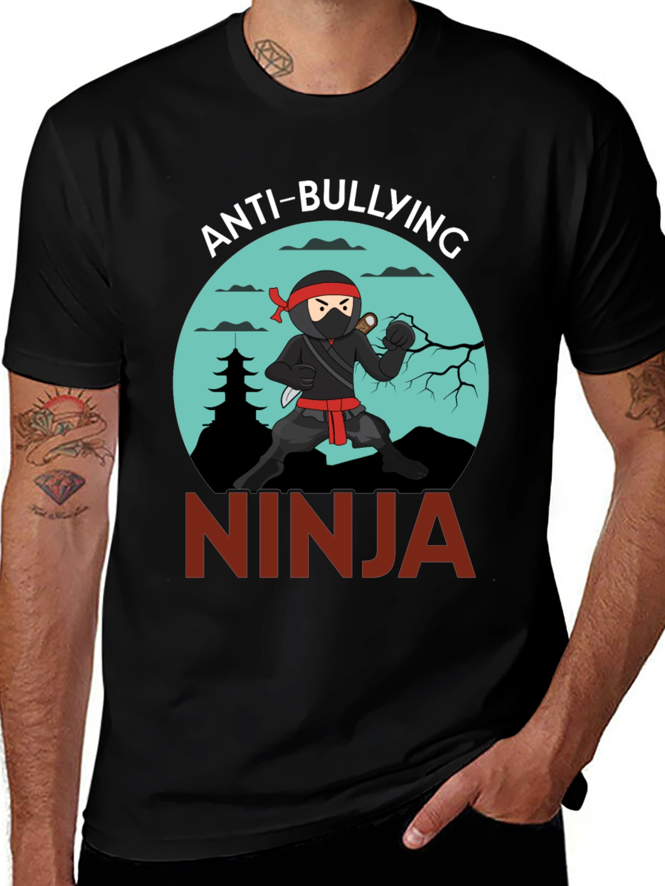Anti-Bullying Ninja Graphic Tee