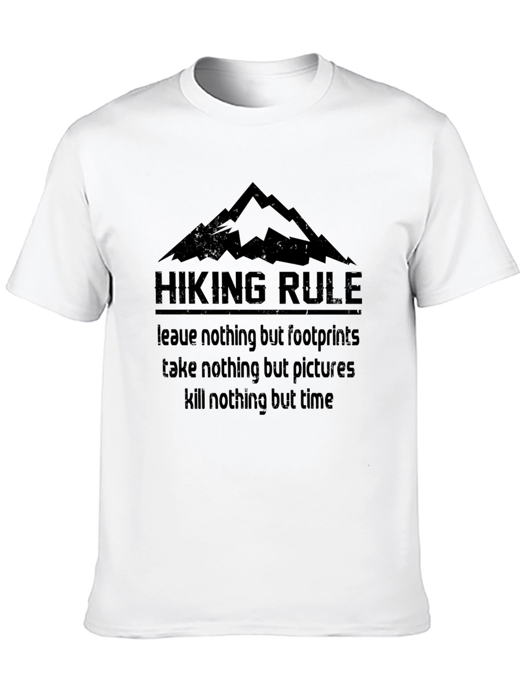 Hiking Rule Graphic T-Shirt - Outdoor Adventure Apparel