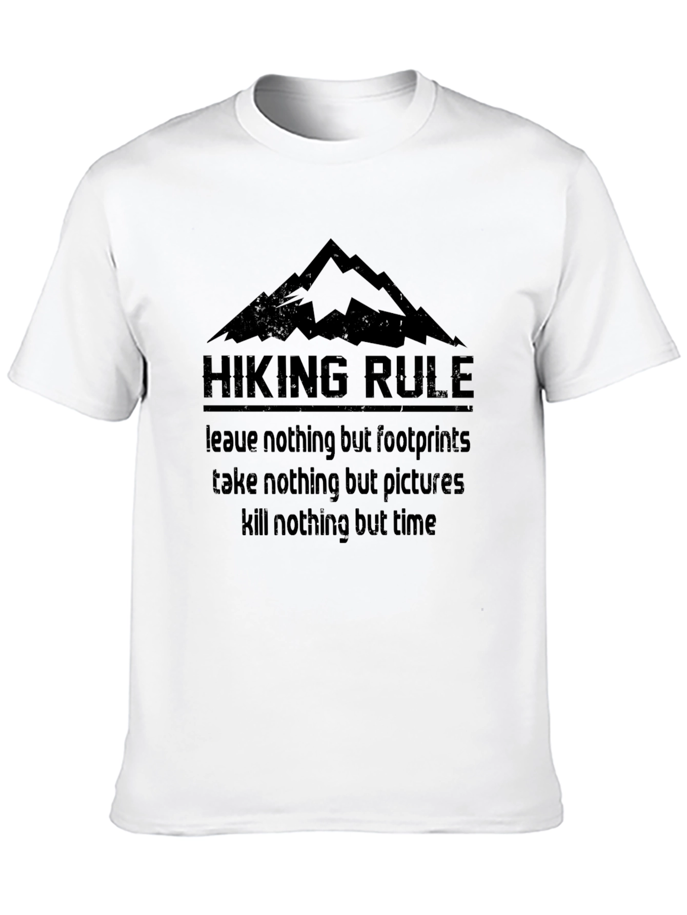 Hiking Rule Graphic T-Shirt - Outdoor Adventure Apparel