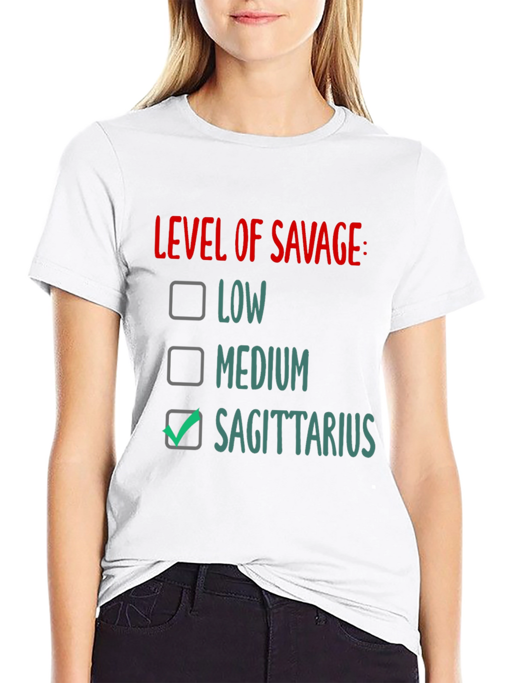 Sagittarius Level of Savage Graphic Tee
