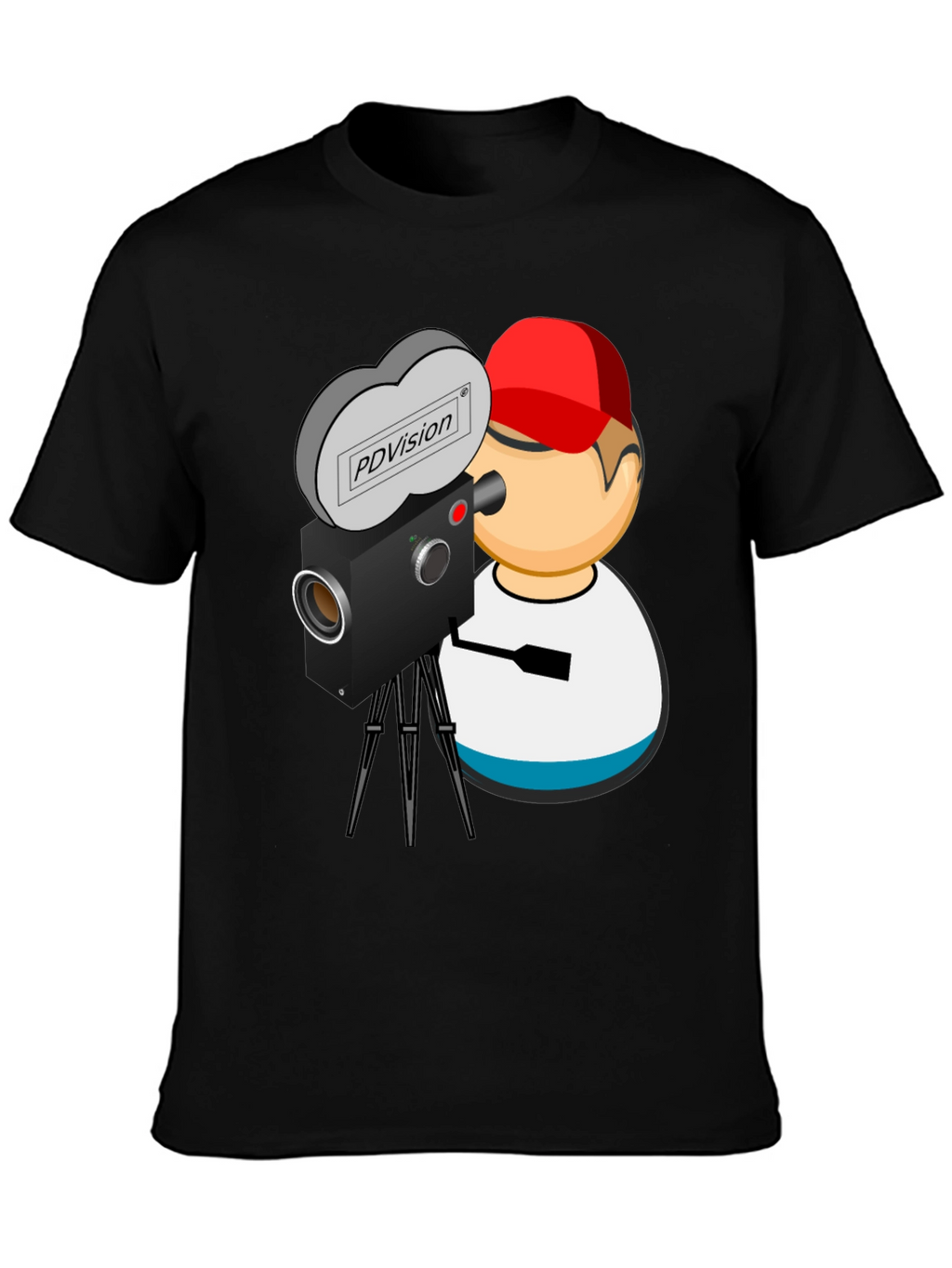 Retro Camera Graphic Tee - PDVision Director Shirt