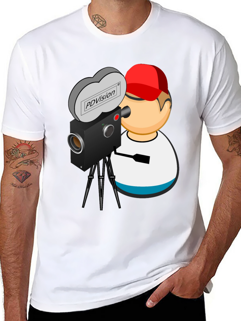 Retro Camera Graphic Tee - PDVision Director Shirt