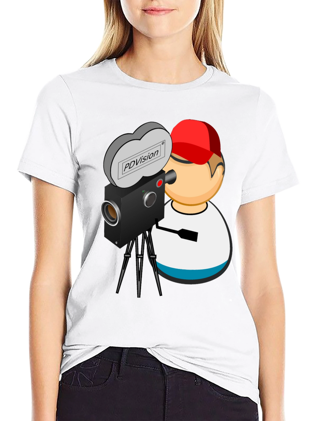 Retro Camera Graphic Tee - PDVision Director Shirt