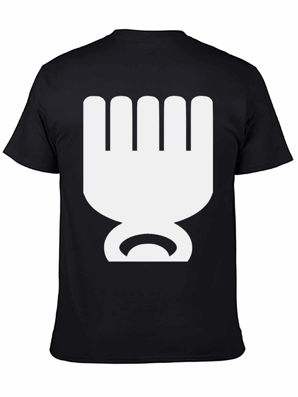Geometric Graphic Tee - Bold Black Cotton T-Shirt