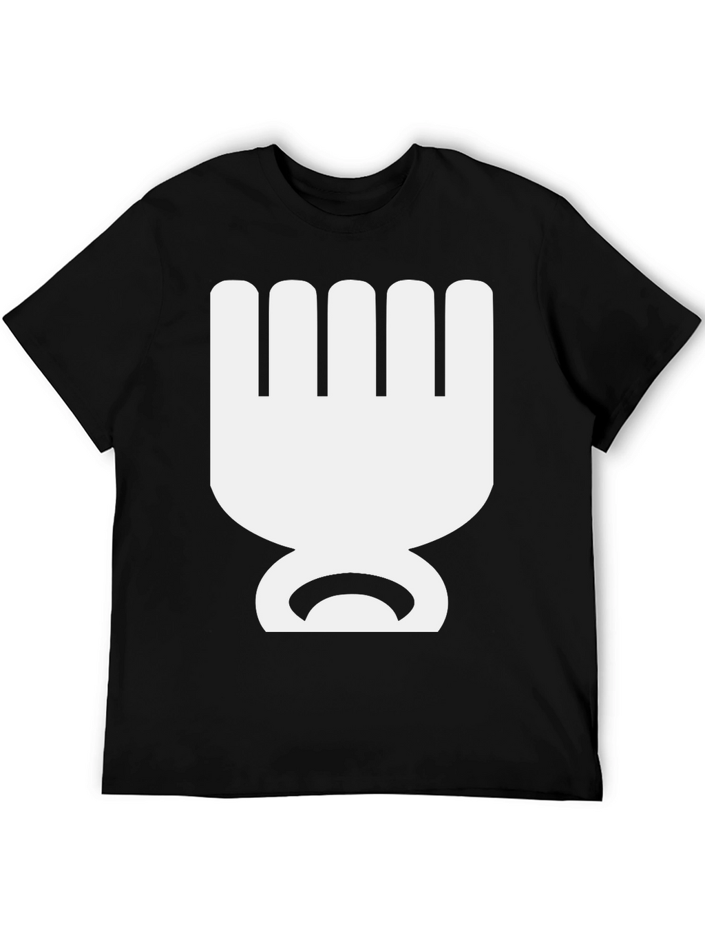 Geometric Graphic Tee - Bold Black Cotton T-Shirt