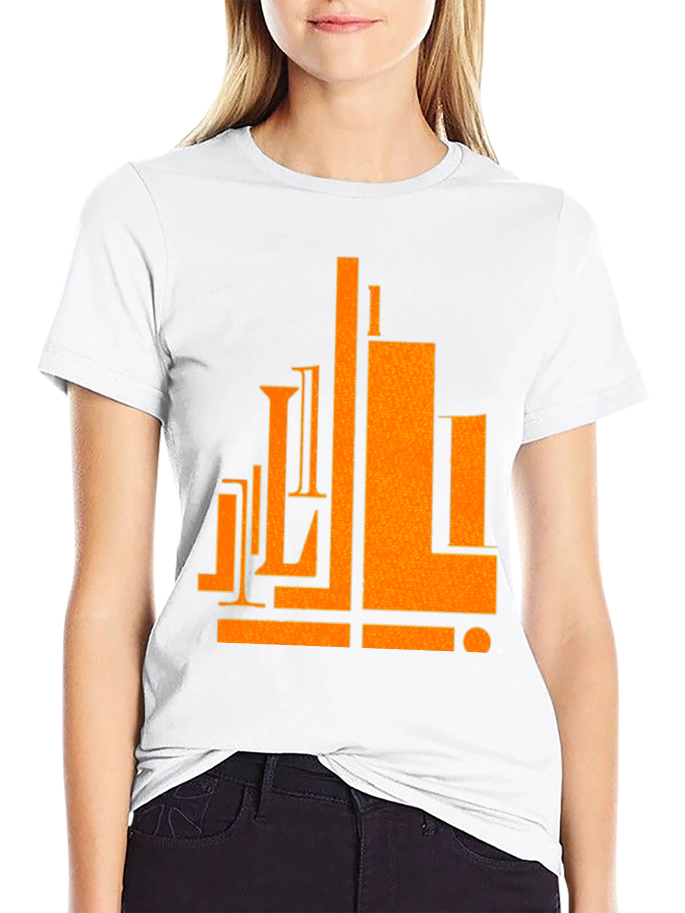 Abstract Graphic Print Crew Neck T-Shirt