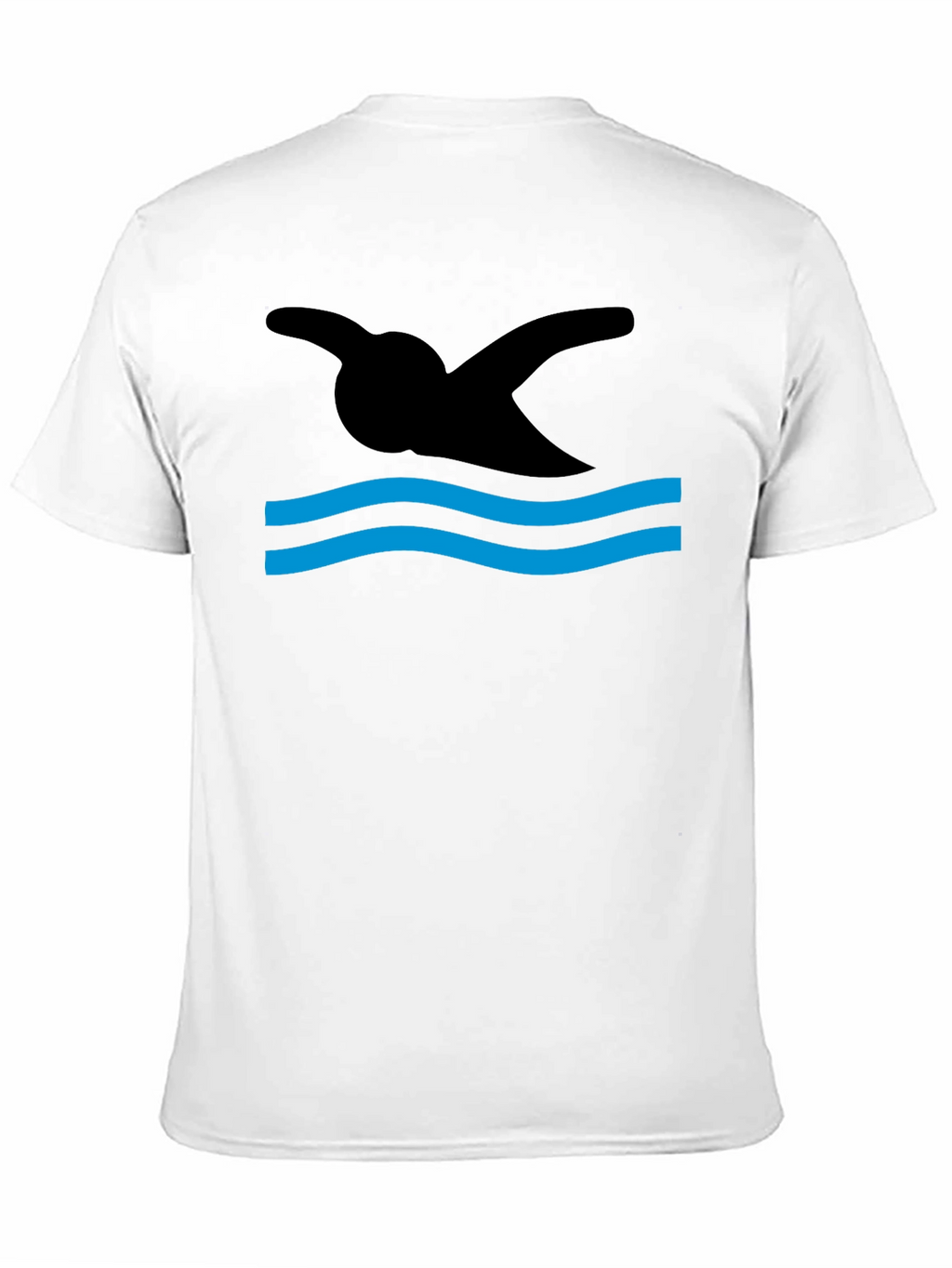 Swimmer Silhouette Graphic T-Shirt