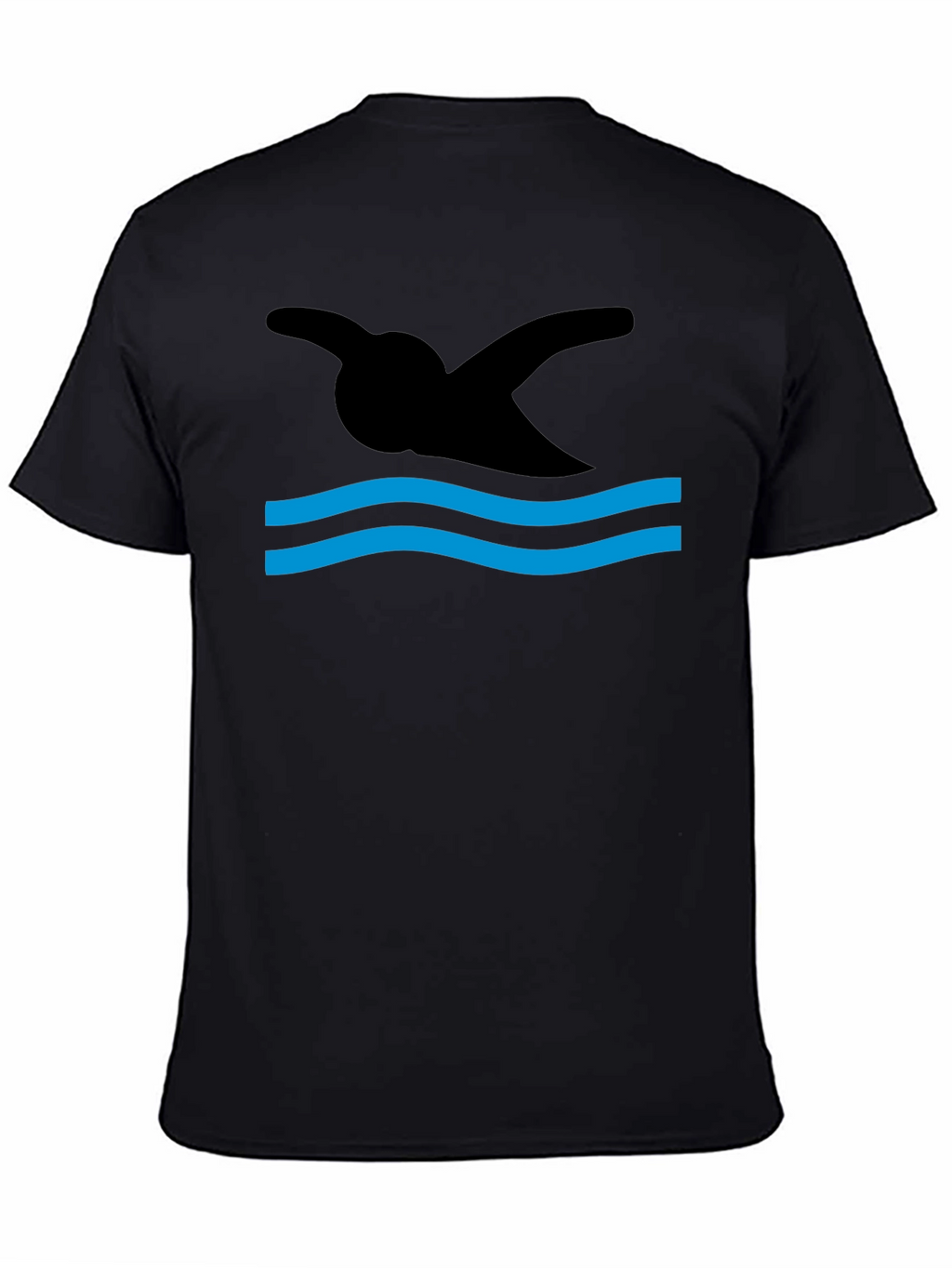 Swimmer Silhouette Graphic T-Shirt