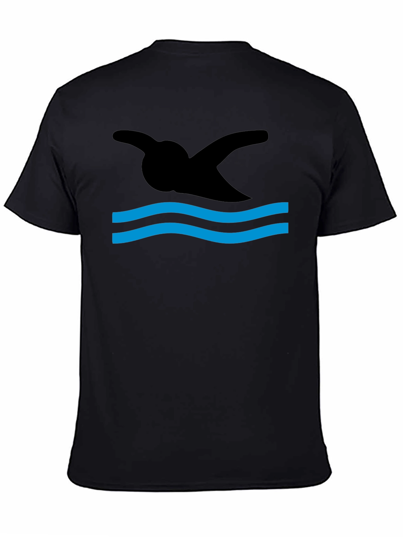 Swimmer Silhouette Graphic T-Shirt