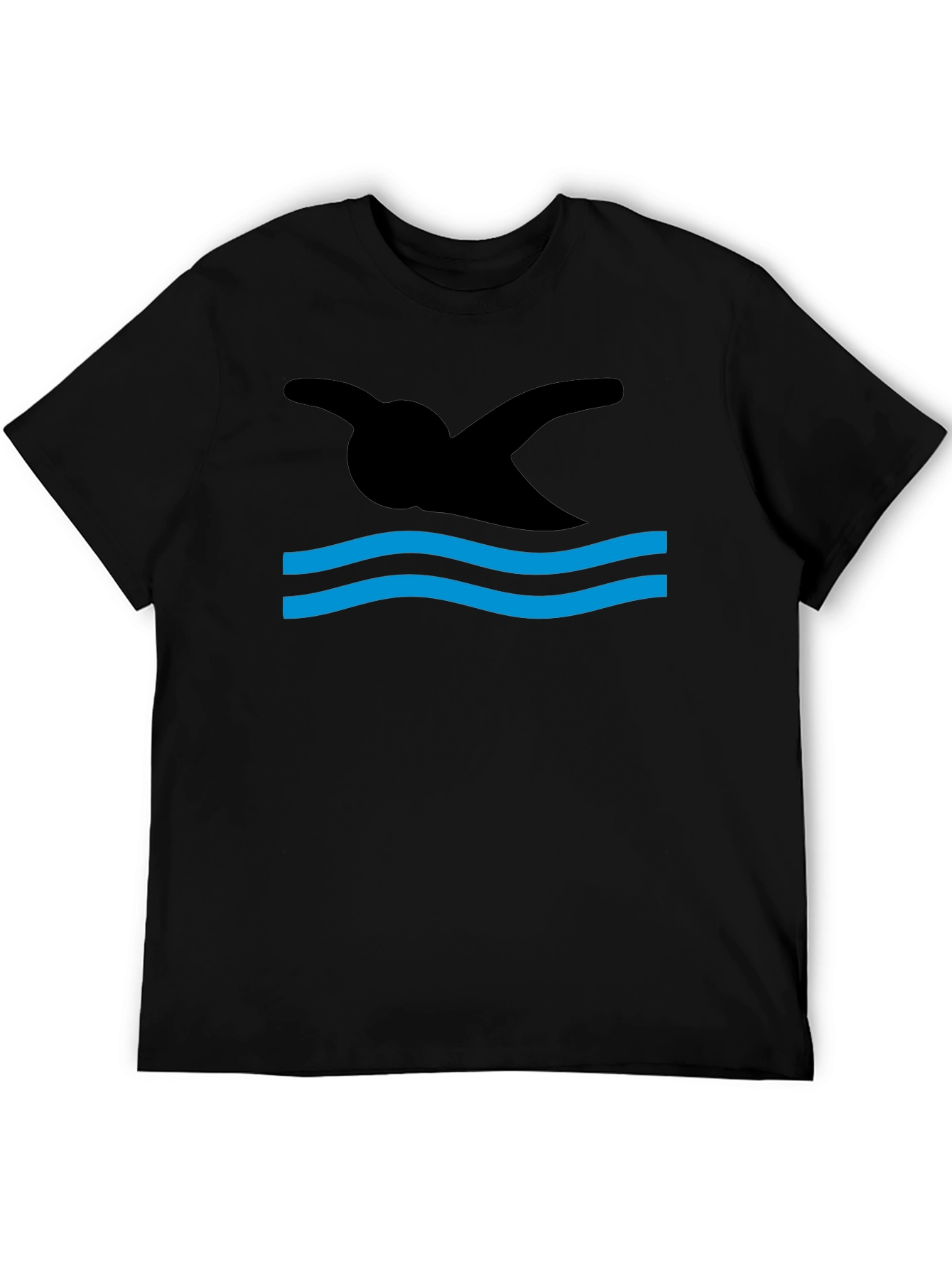 Swimmer Silhouette Graphic T-Shirt