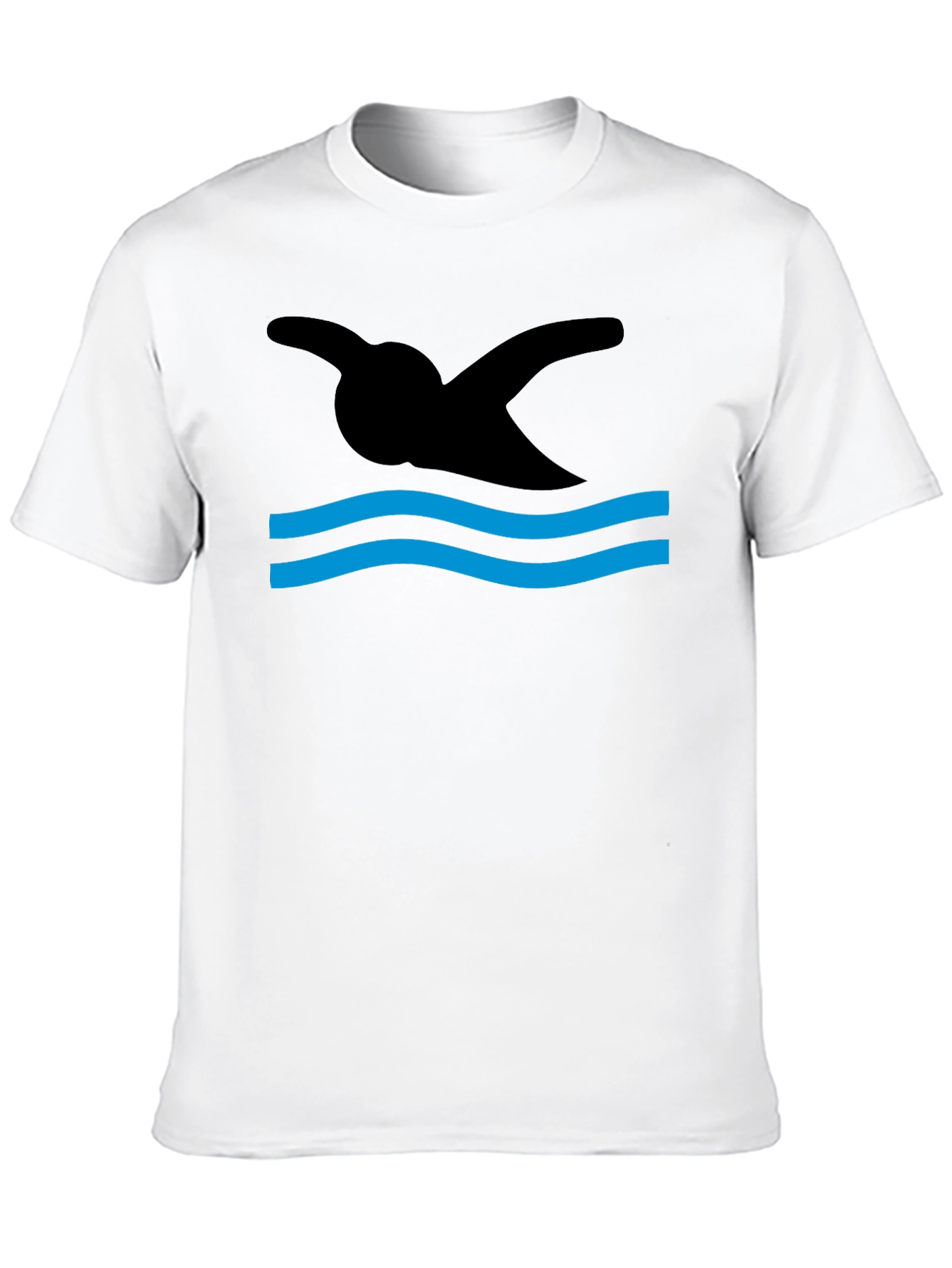 Swimmer Silhouette Graphic T-Shirt