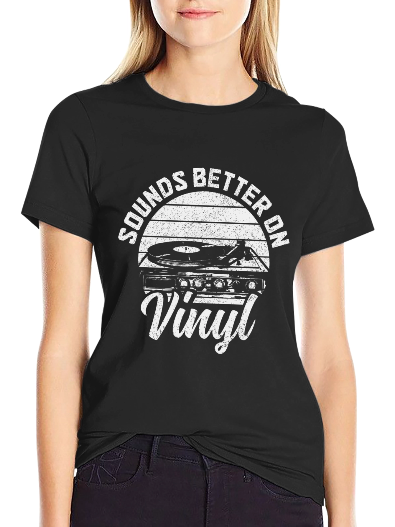Sounds Better on Vinyl Record Player Graphic Tee