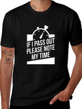Funny Sarcastic If I Pass Out Mens T-Shirt