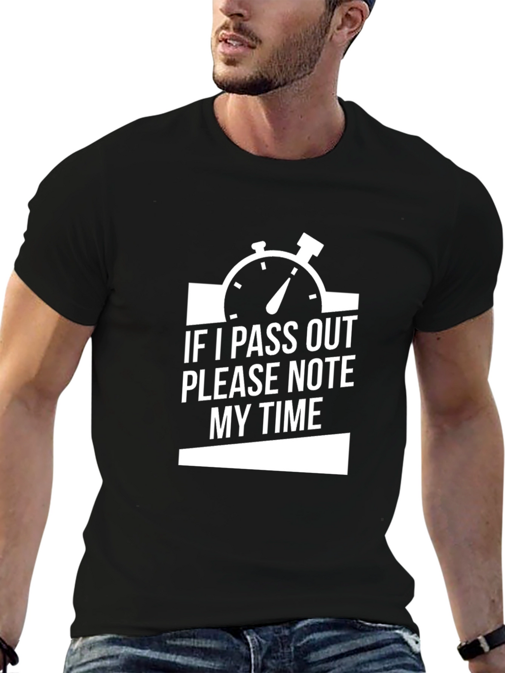 Funny Sarcastic If I Pass Out Mens T-Shirt