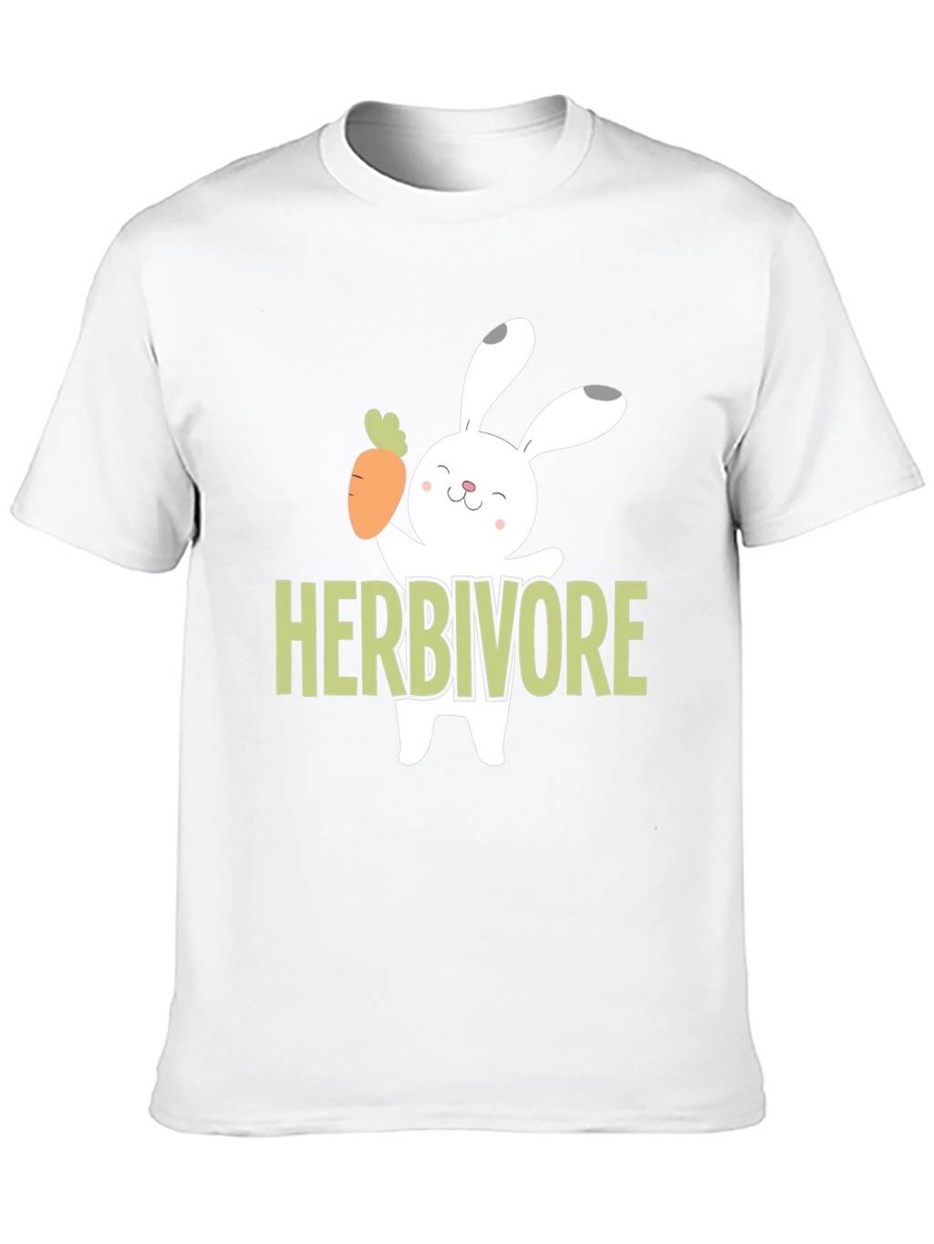 Herbivore T-Shirt Cute Bunny Carrot Vegetarian Tee