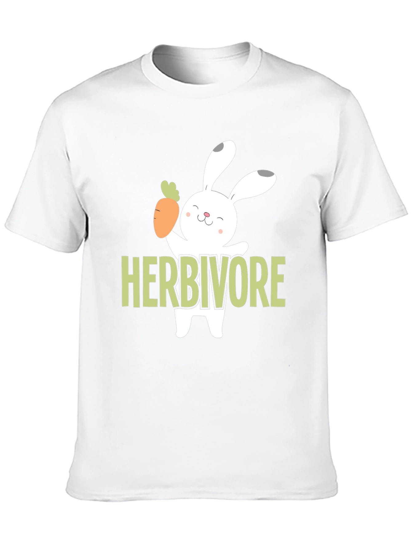 Herbivore T-Shirt Cute Bunny Carrot Vegetarian Tee