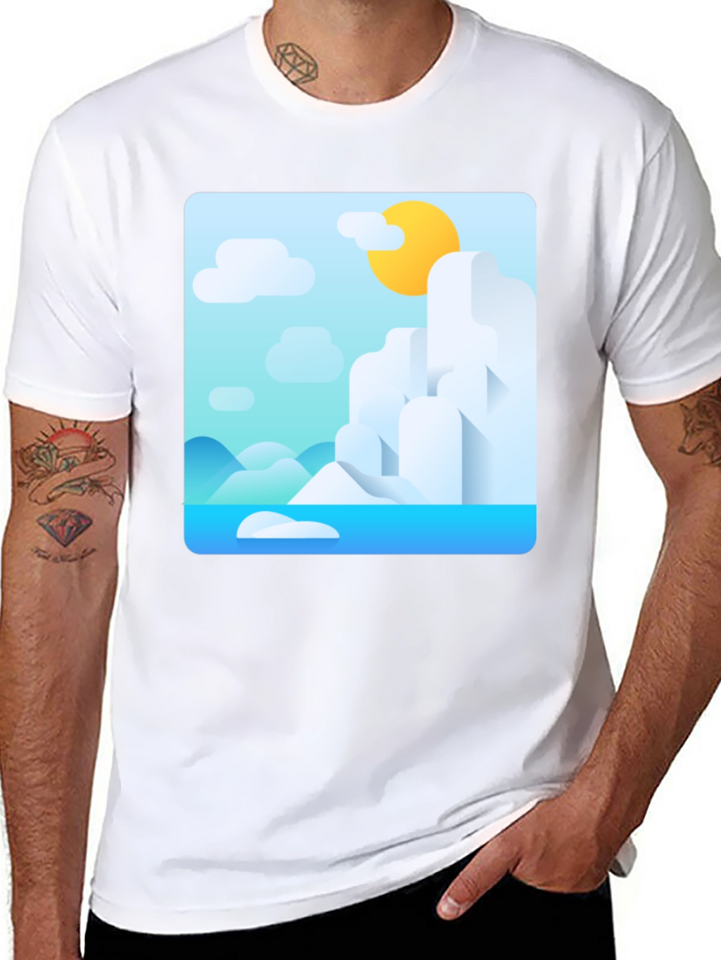 Mountainscape Graphic Tee - Stylish Comfort