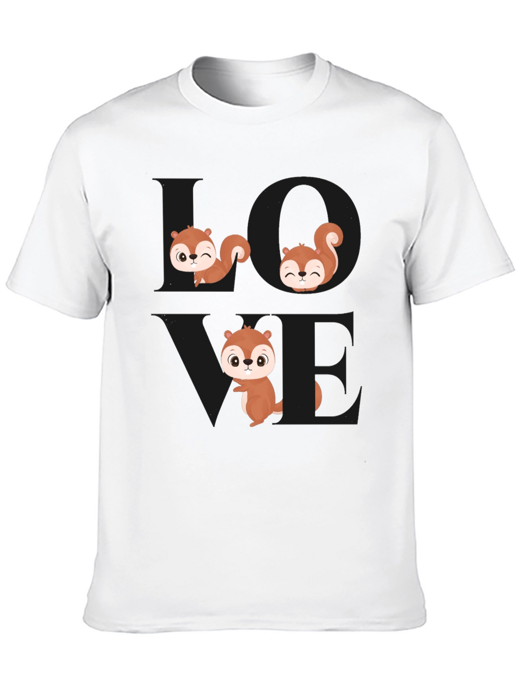Squirrel Love Graphic T-Shirt - Cute & Stylish