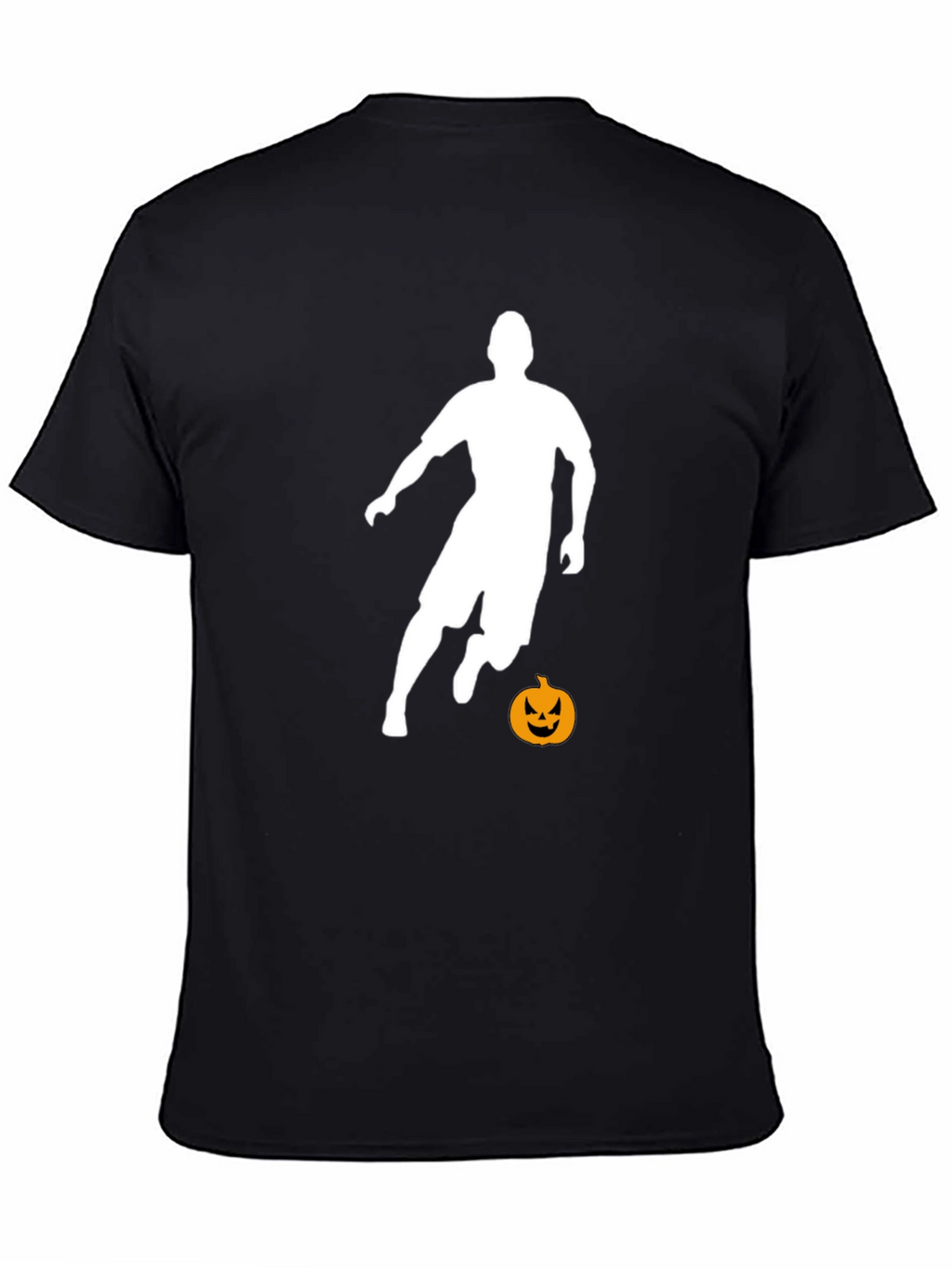 Halloween Soccer Player Black T-Shirt