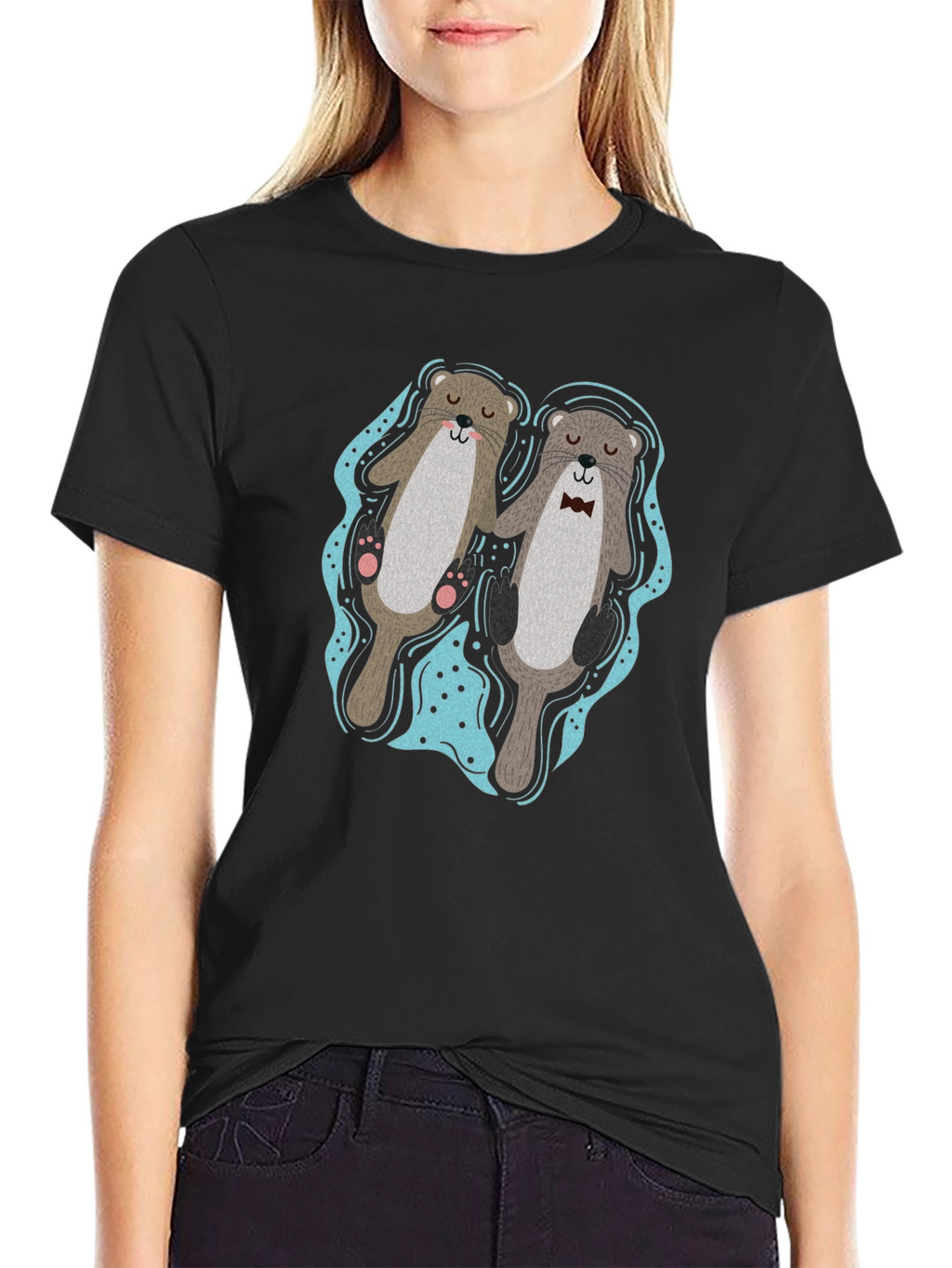 Otter Love T-Shirt - Cute Matching Pair Design