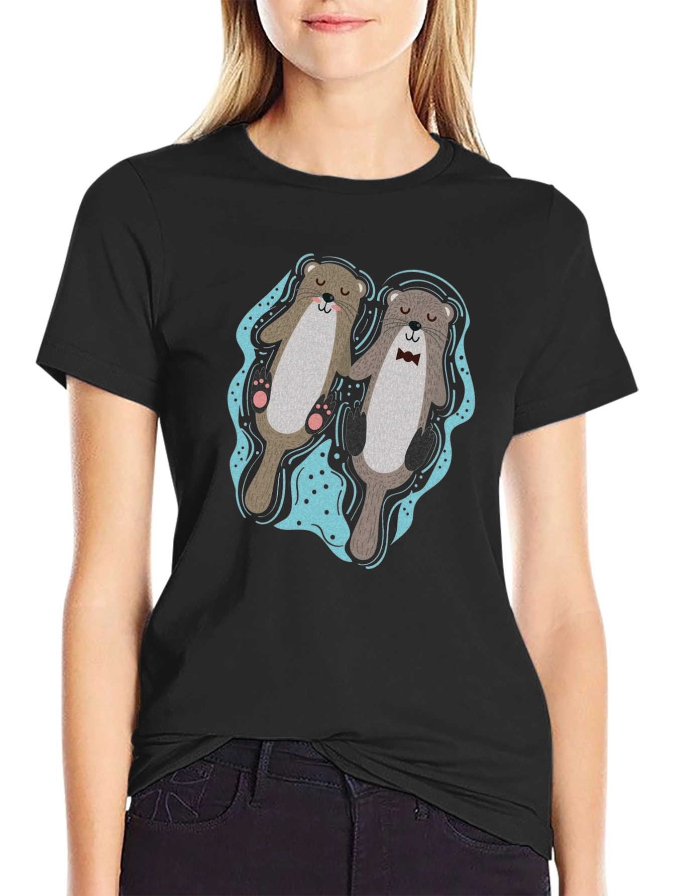 Otter Love T-Shirt - Cute Matching Pair Design