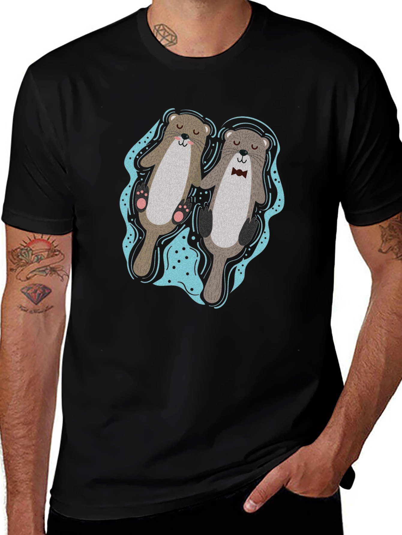 Otter Love T-Shirt - Cute Matching Pair Design