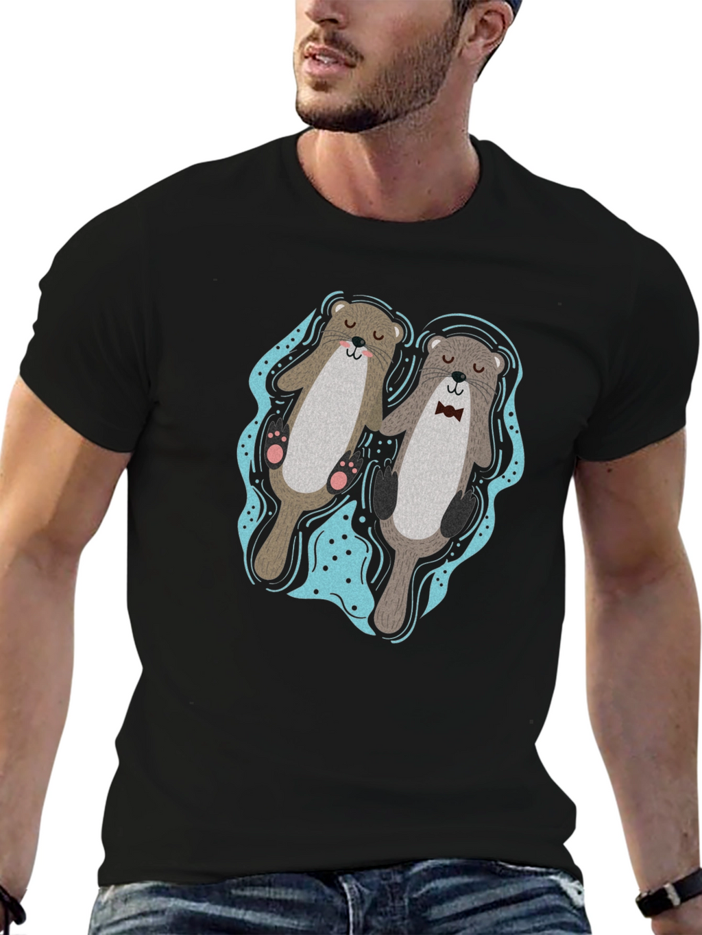 Otter Love T-Shirt - Cute Matching Pair Design