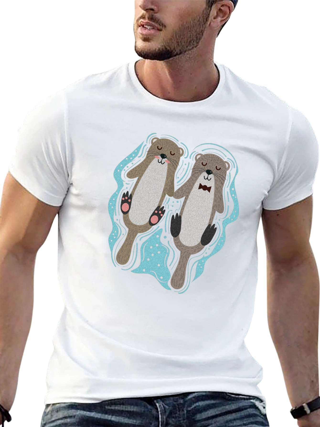 Otter Love T-Shirt - Cute Matching Pair Design
