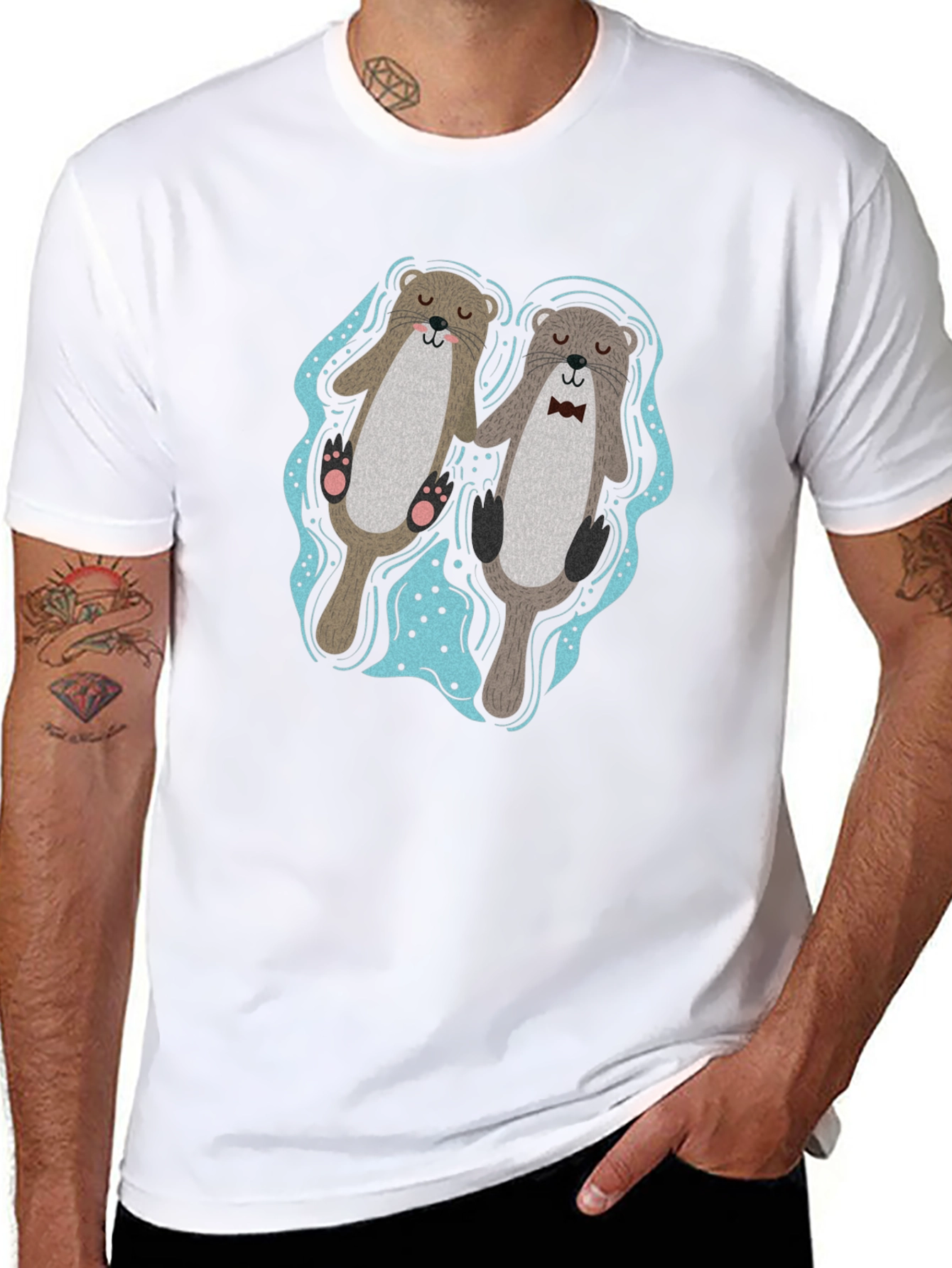 Otter Love T-Shirt - Cute Matching Pair Design
