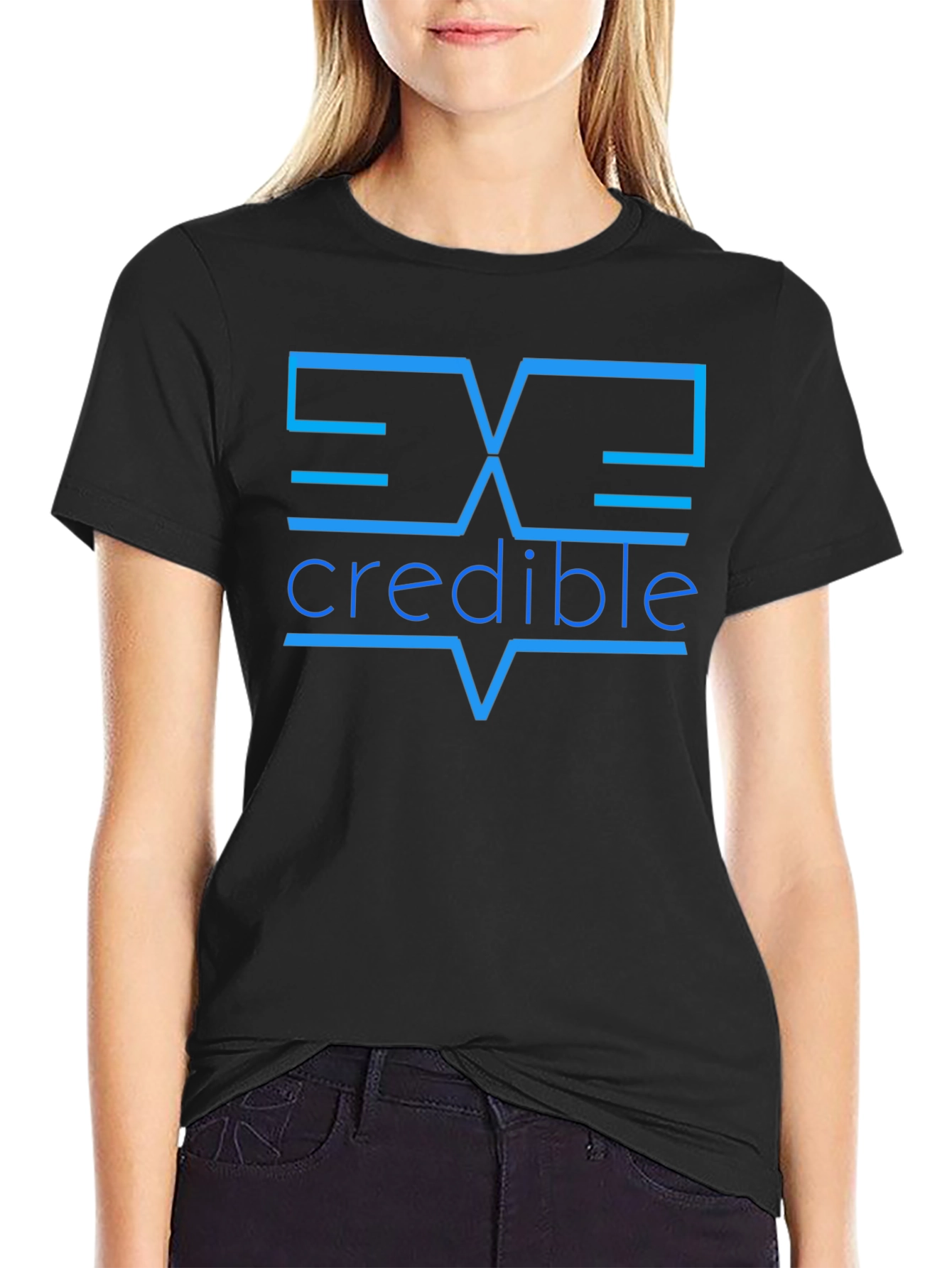 Incredible Graphic Tee - Modern Design Black T-Shirt