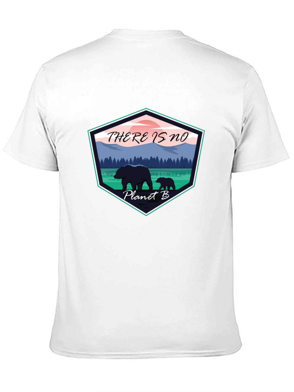 Eco-Friendly Planet B Graphic Tee - Black