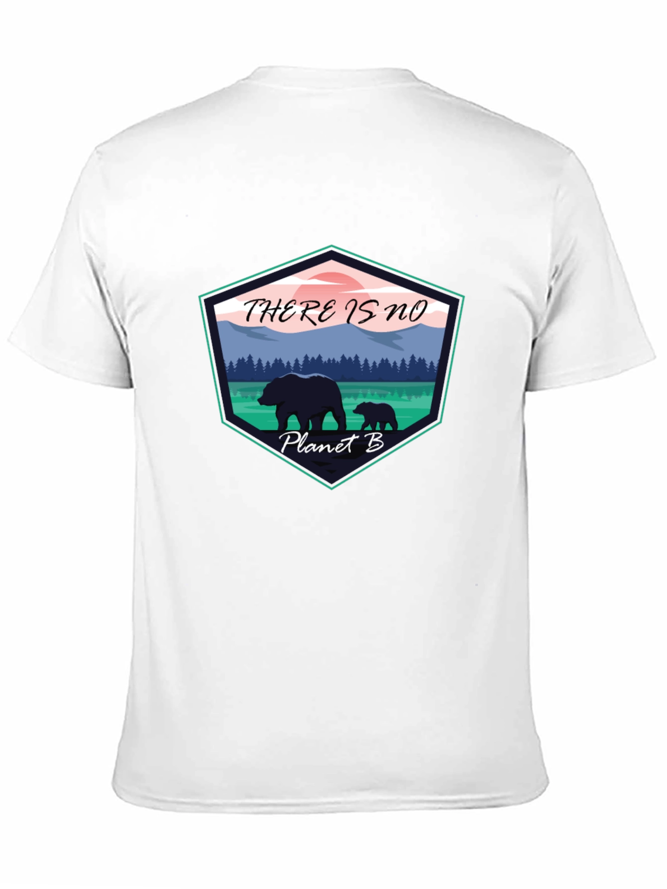 Eco-Friendly Planet B Graphic Tee - Black