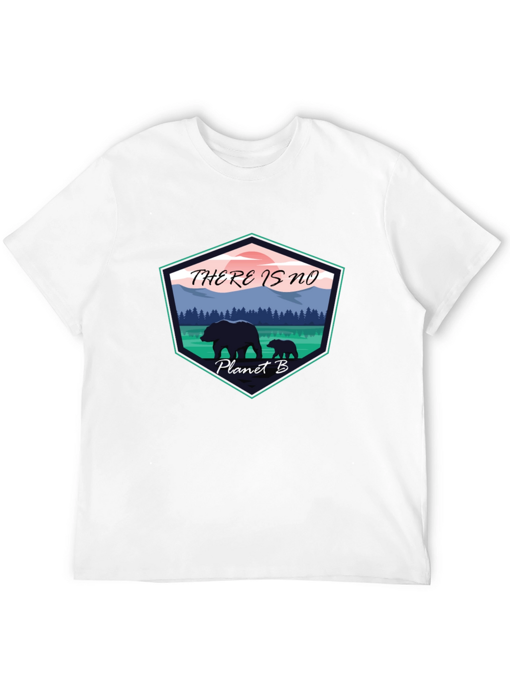 Eco-Friendly Planet B Graphic Tee - Black