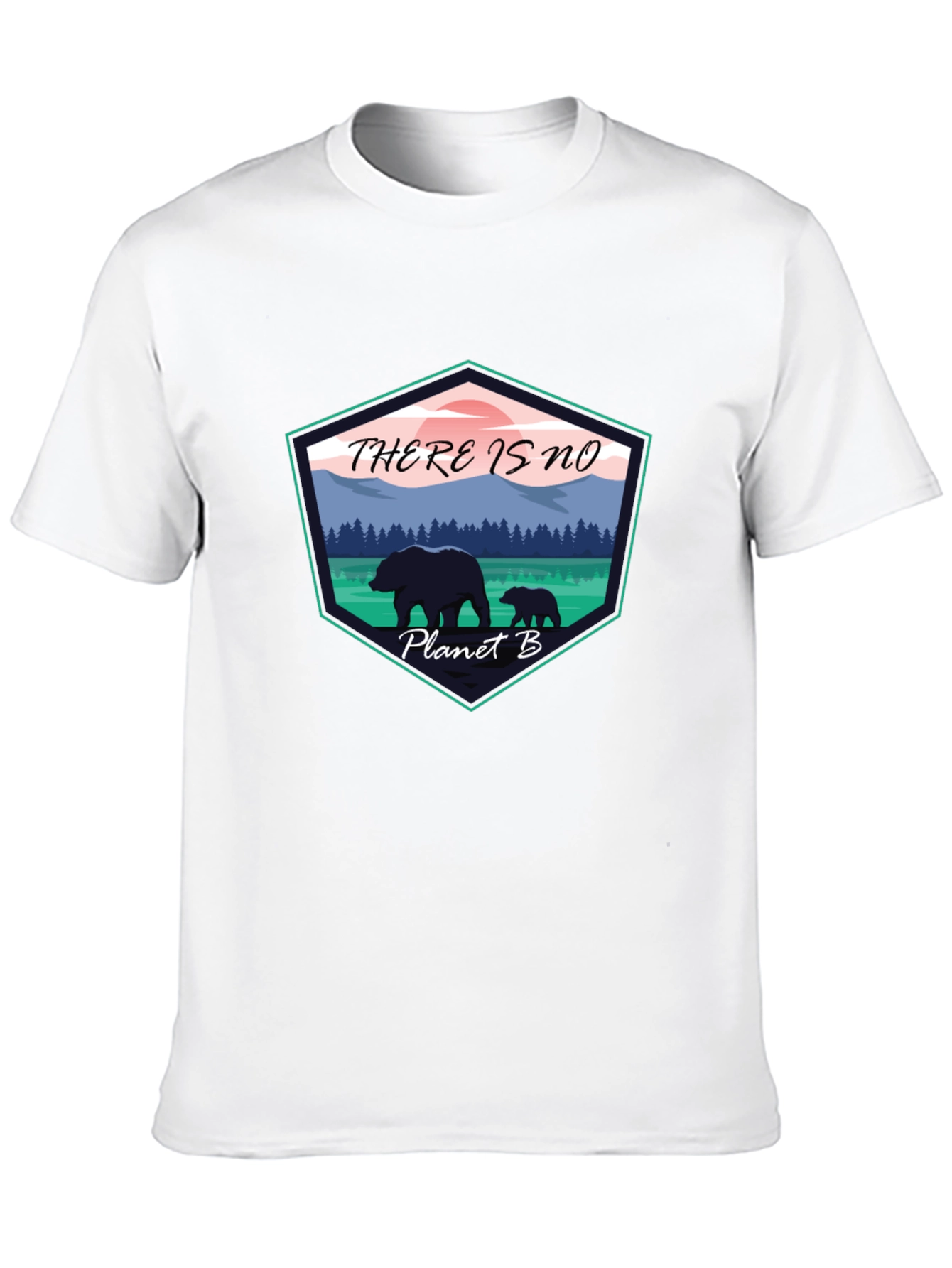 Eco-Friendly Planet B Graphic Tee - Black