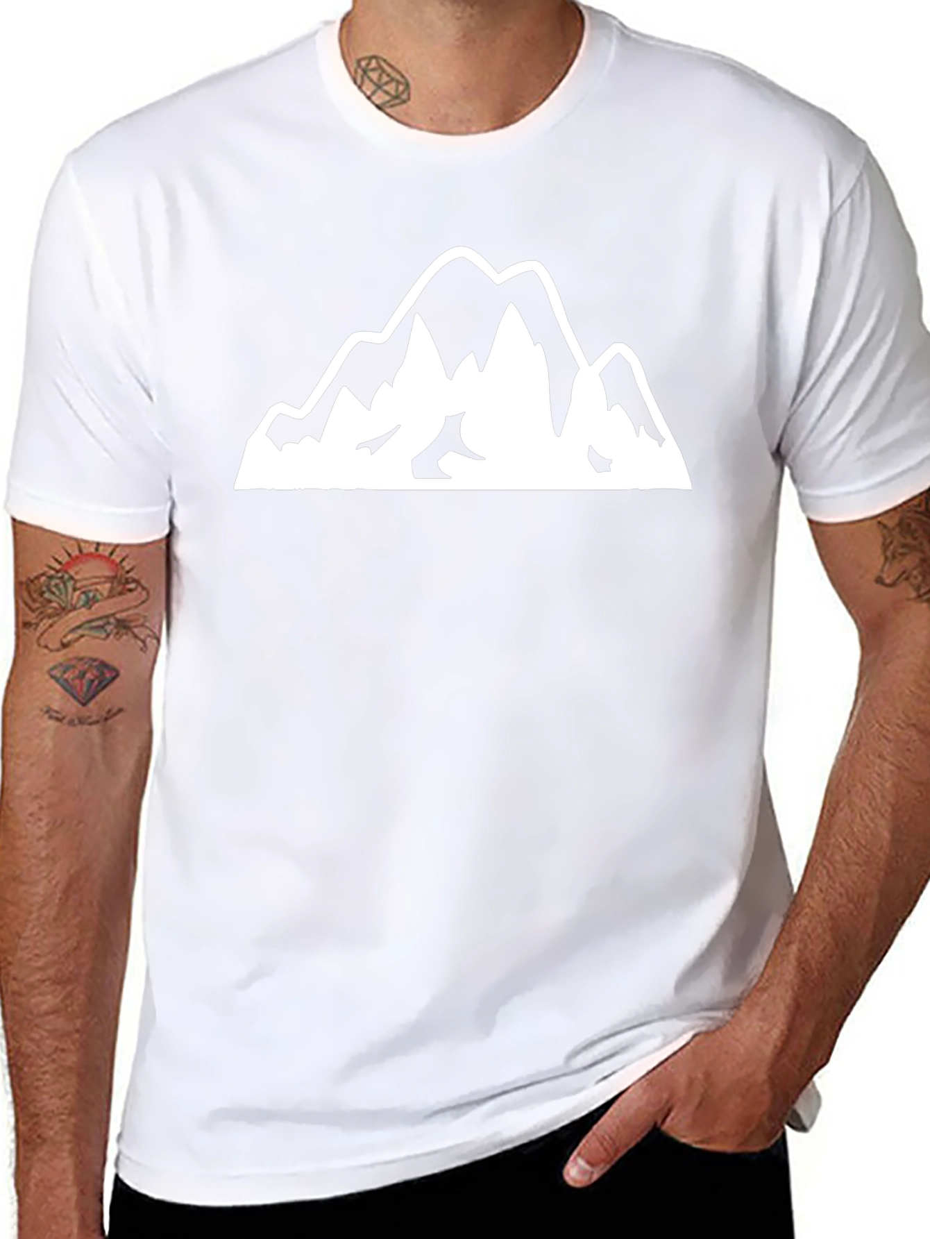 Mountain Graphic Black T-Shirt - Adventure Ready