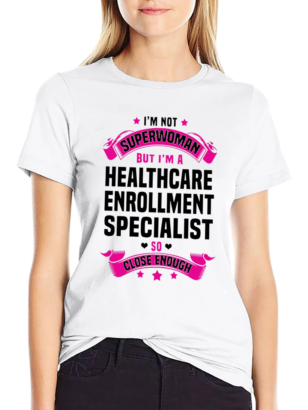 Healthcare Enrollment Specialist Superwoman T-Shirt