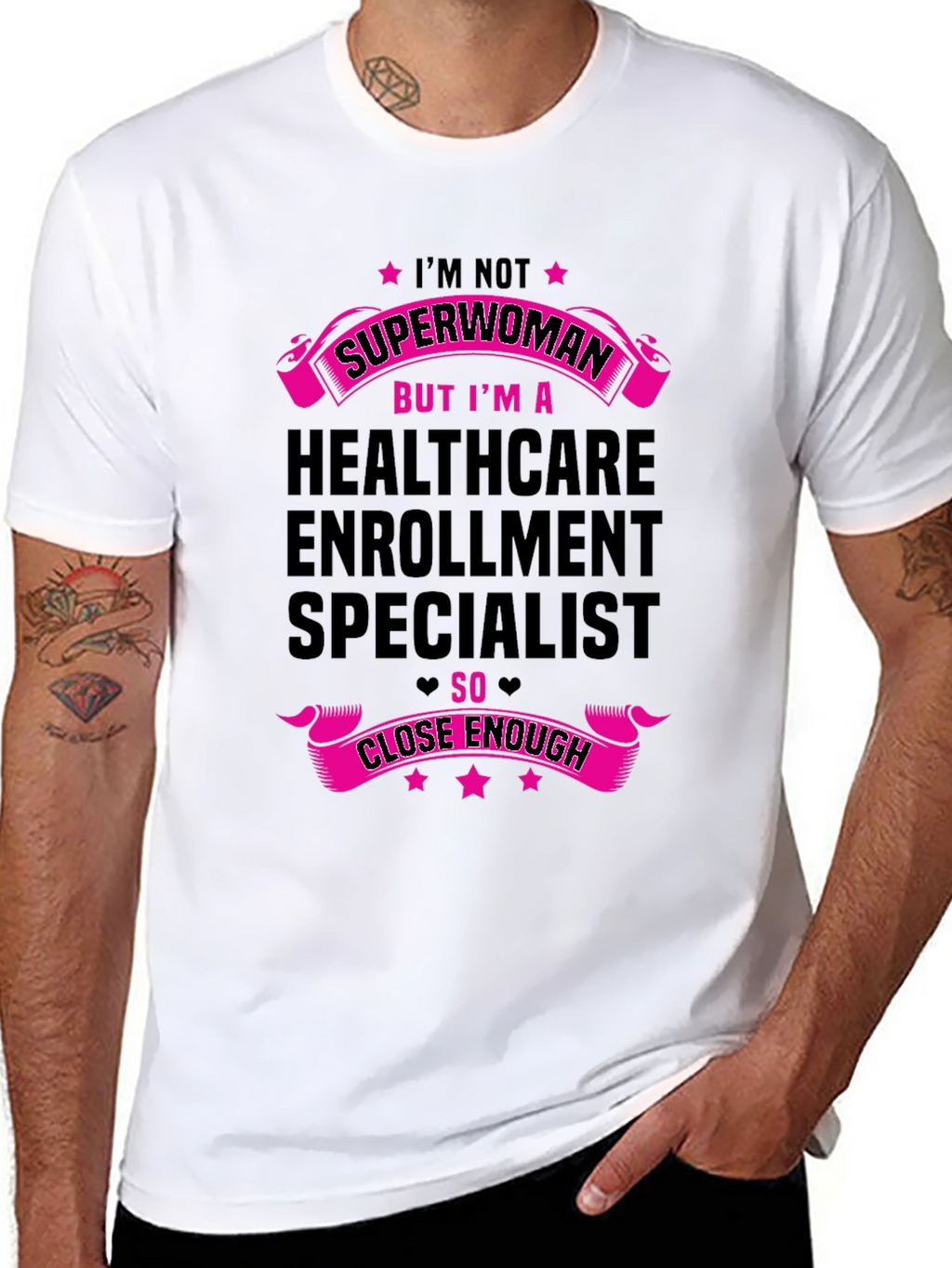 Healthcare Enrollment Specialist Superwoman T-Shirt