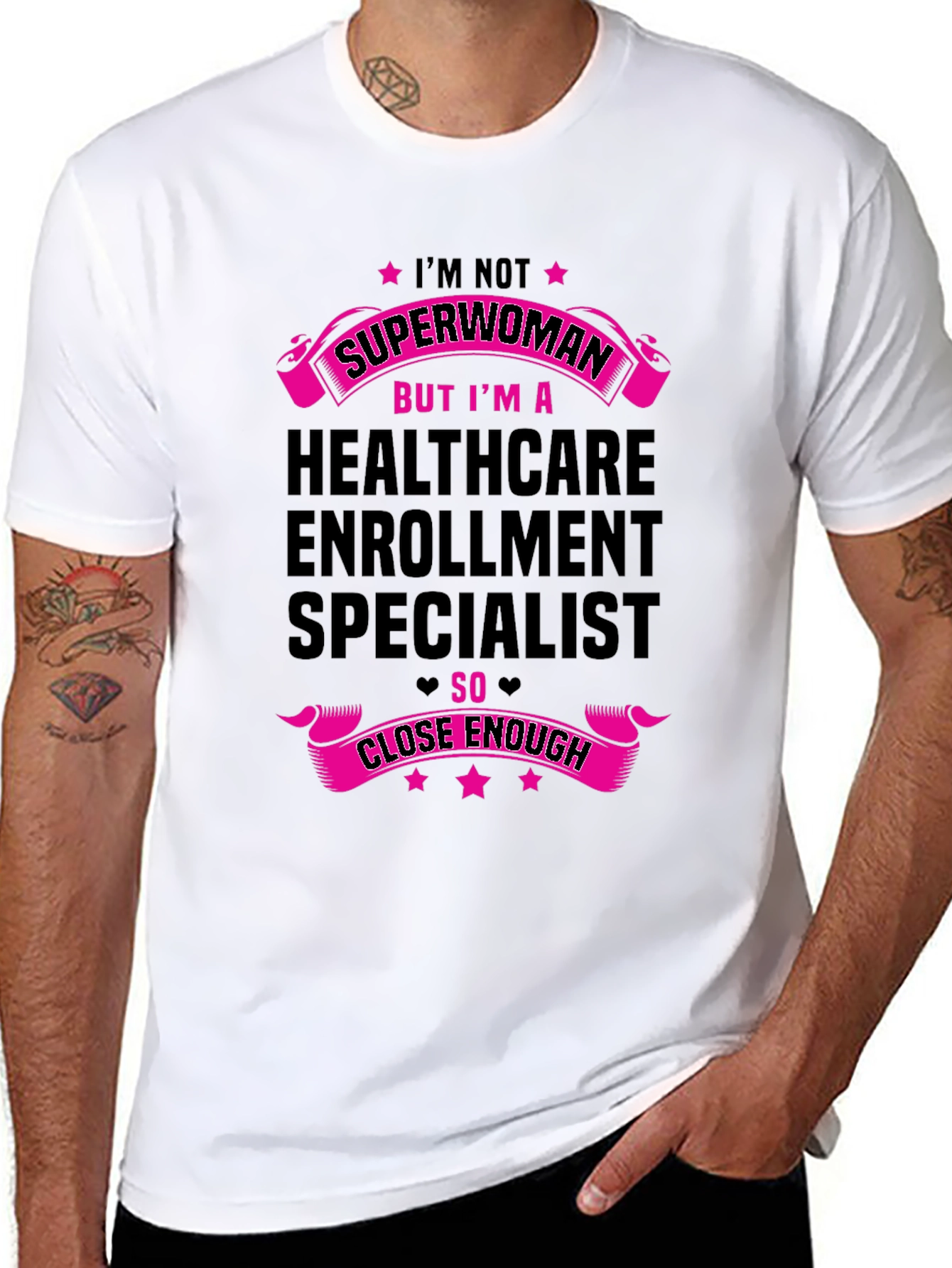 Healthcare Enrollment Specialist Superwoman T-Shirt