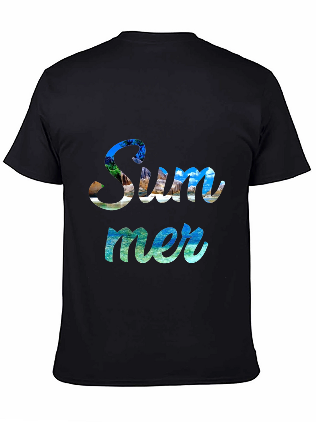 Summer Graphic Print Crew Neck T-Shirt