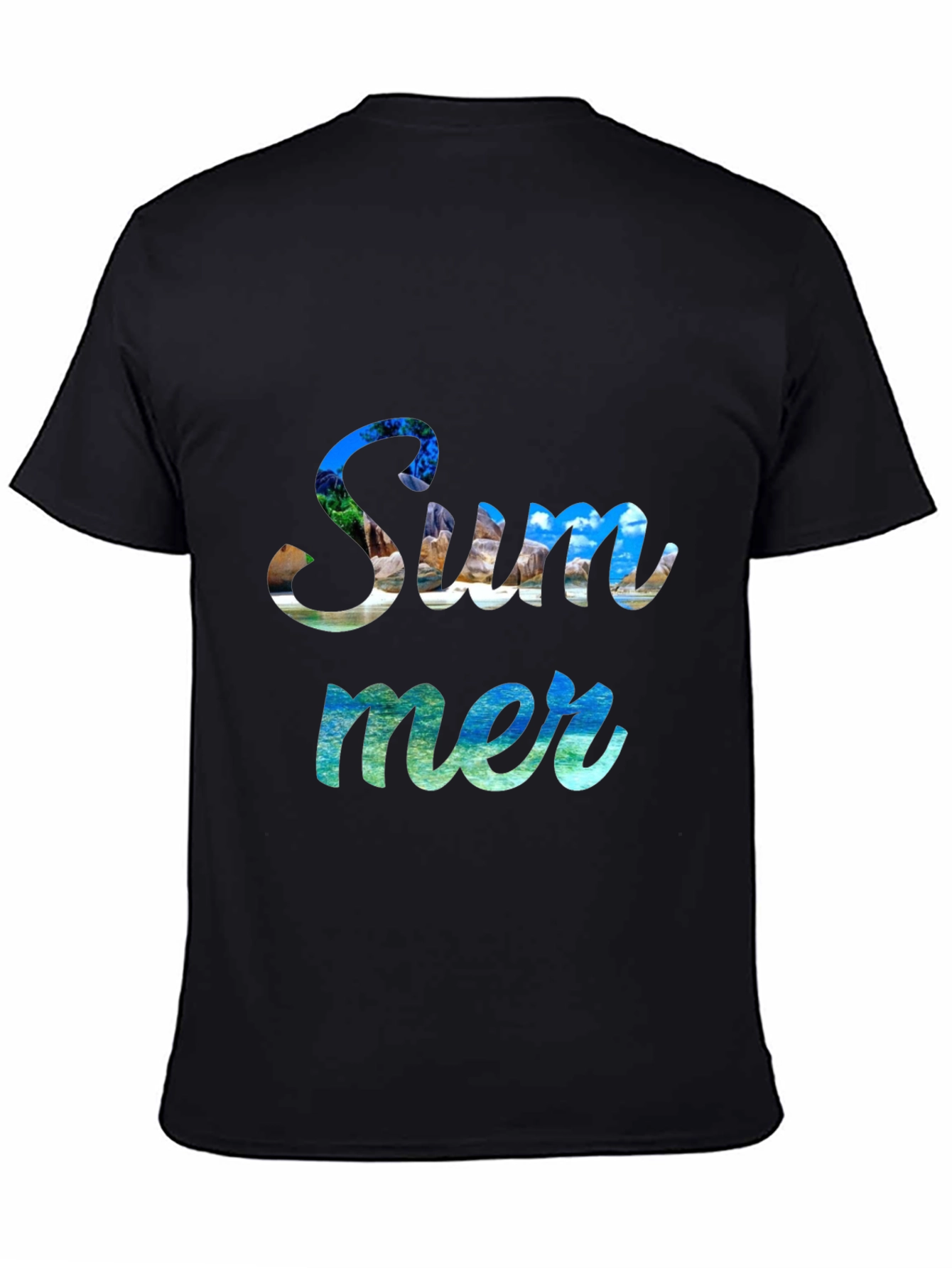 Summer Graphic Print Crew Neck T-Shirt