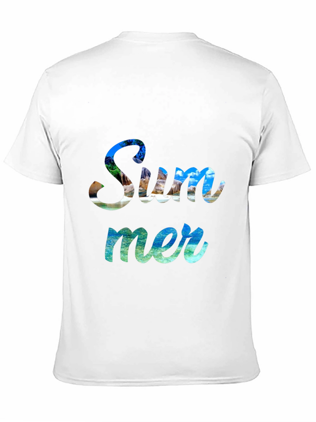 Summer Graphic Print Crew Neck T-Shirt