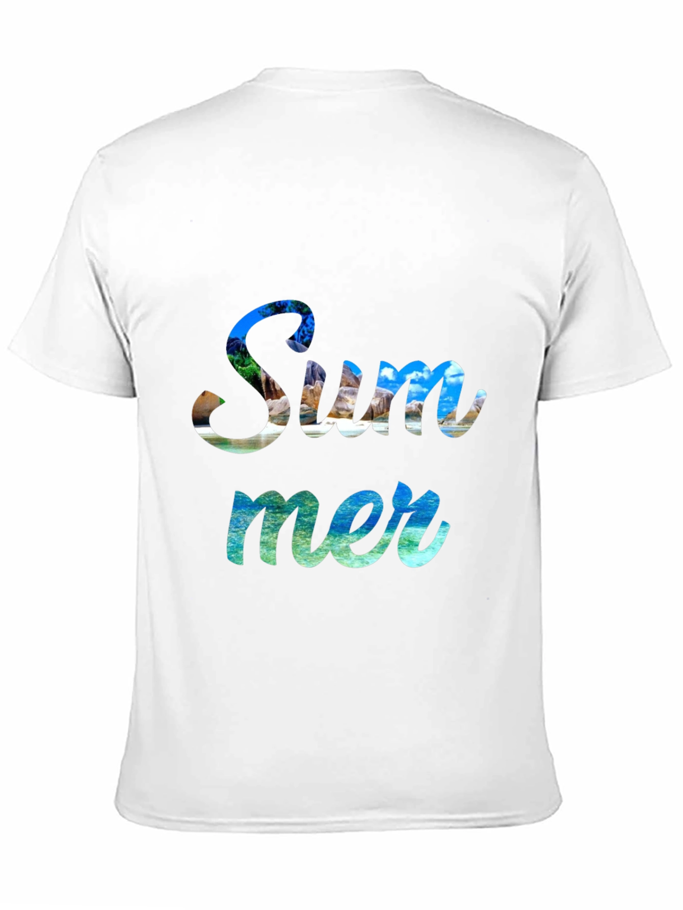 Summer Graphic Print Crew Neck T-Shirt