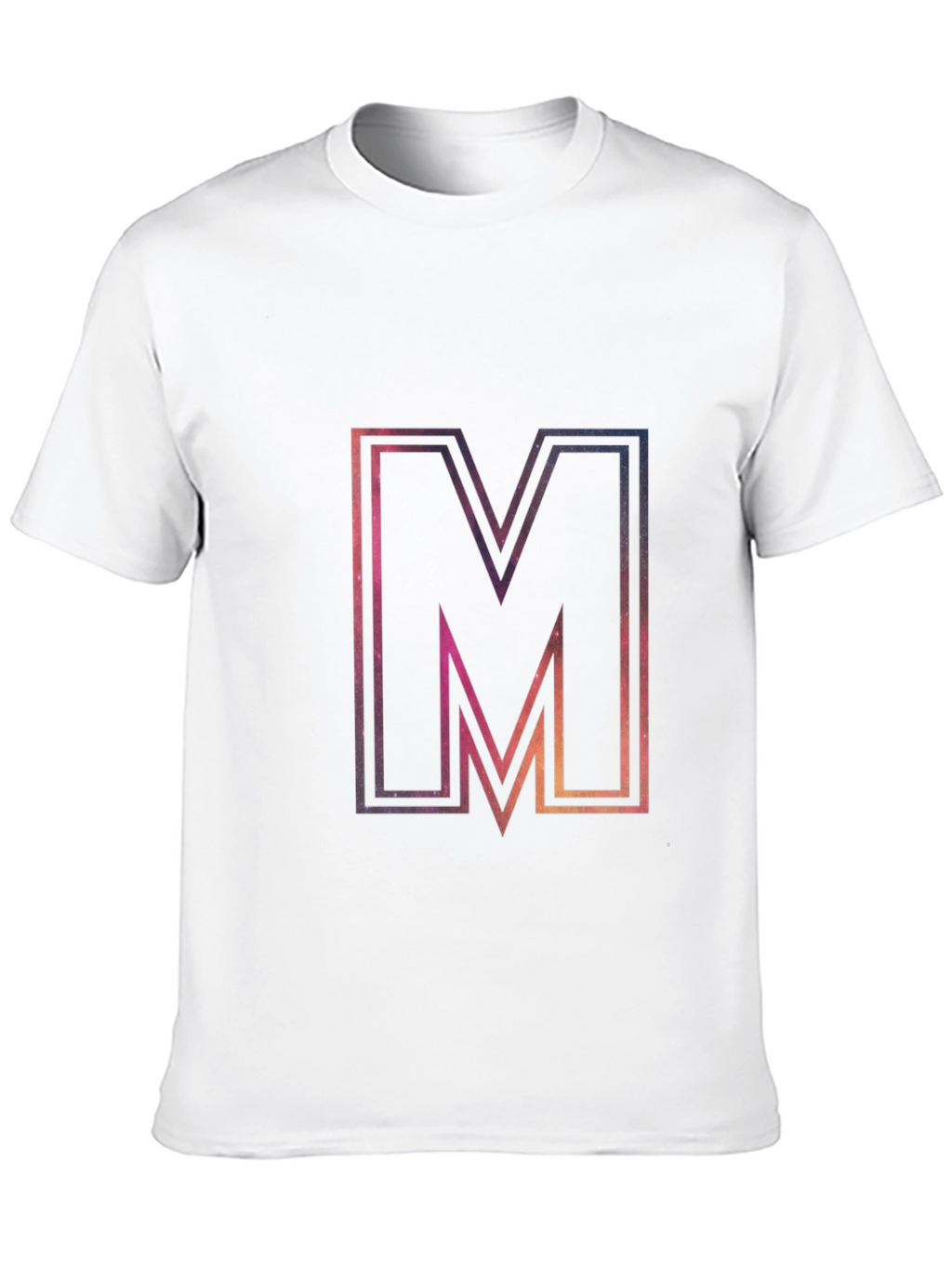 M Graphic Tee - Cosmic Letter Print