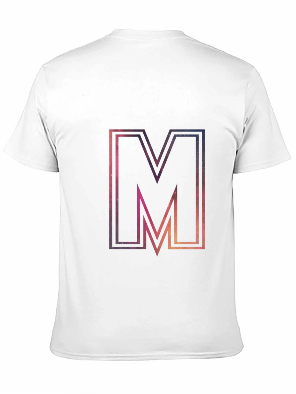 M Graphic Tee - Cosmic Letter Print