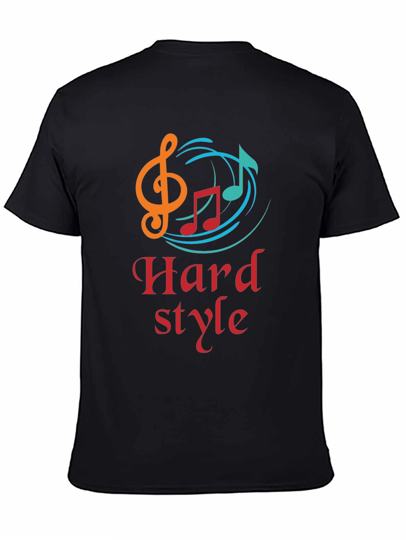 Hard Style Music Graphic Black T-Shirt