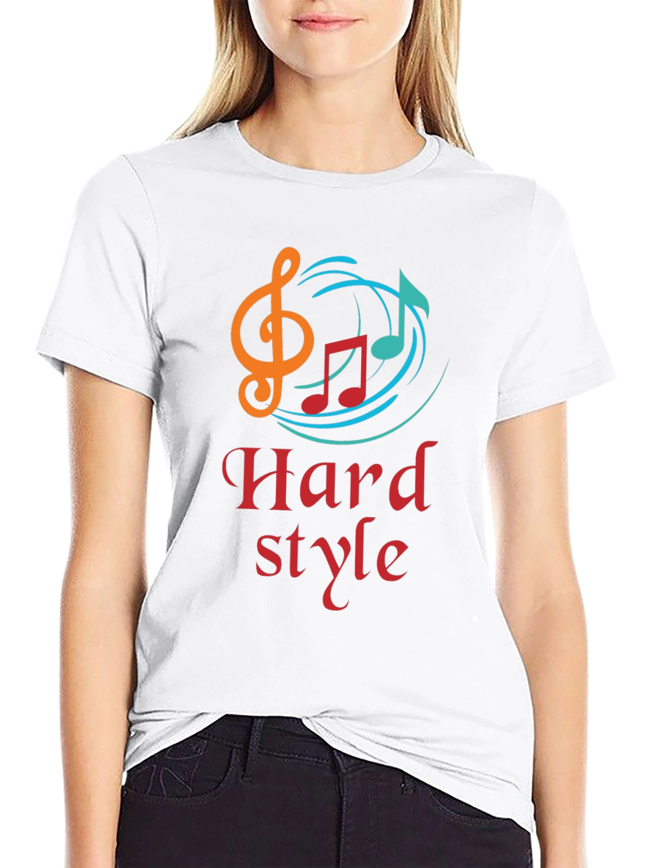 Hard Style Music Graphic Black T-Shirt