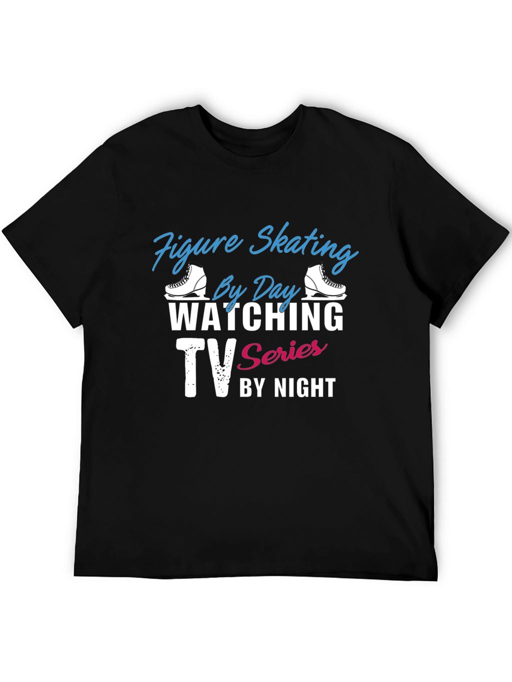 Figure Skating & TV Series Black T-Shirt