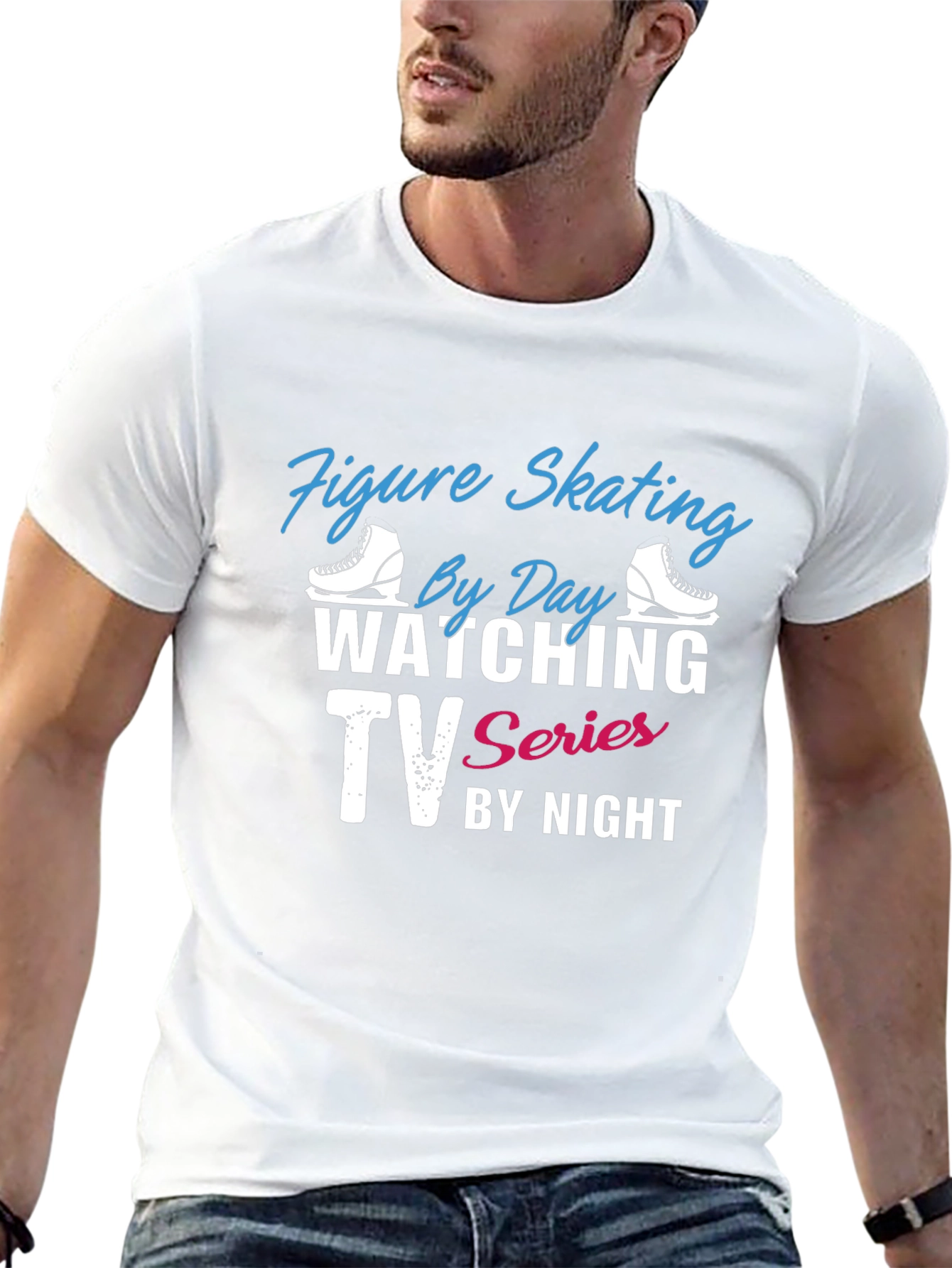 Figure Skating & TV Series Black T-Shirt